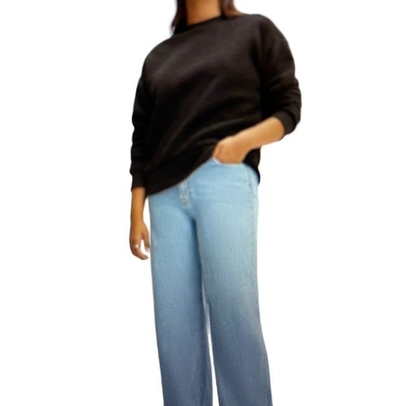 Sweatshirt Teddy Fleece Oversized Drop Shoulder Slouchy Everlane XS & Small Med - Picture 5 of 5